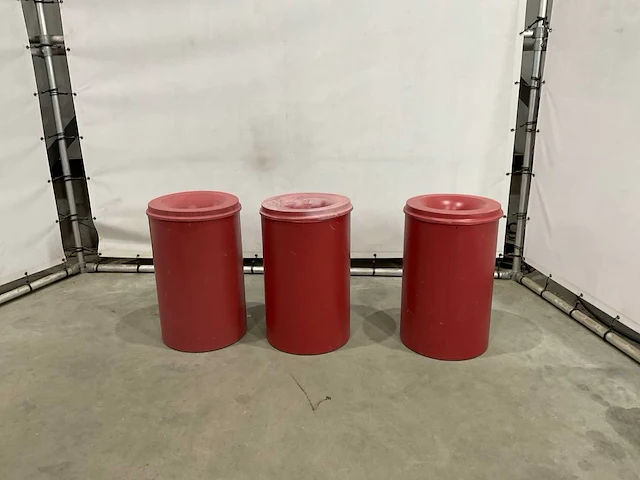 Metalen afvalbak (3x) - afbeelding 3 van  6