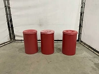 Metalen afvalbak (3x) - afbeelding 3 van  6