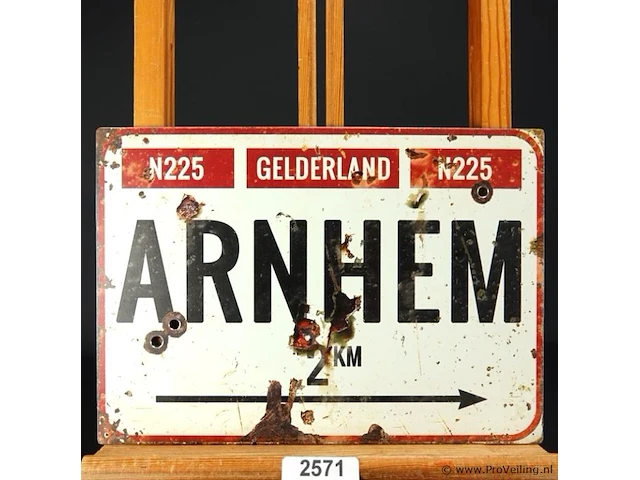Metalen bord arnhem - afbeelding 1 van  5