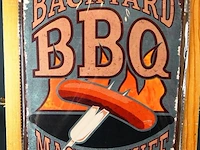 Metalen bord bbq