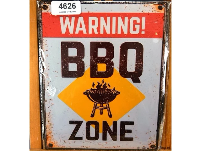 Metalen bord bbq - afbeelding 1 van  1