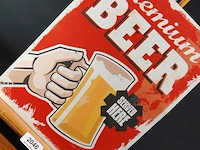 Metalen bord beer - afbeelding 2 van  5