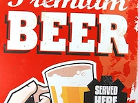 Metalen bord beer - afbeelding 3 van  5