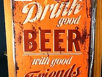Metalen bord beer - afbeelding 1 van  1
