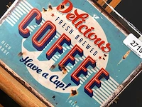 Metalen bord coffee - afbeelding 2 van  5