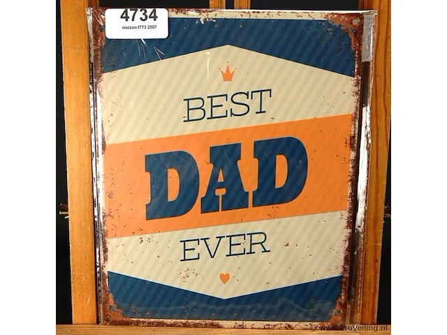 Metalen bord dad's garage - afbeelding 1 van  1
