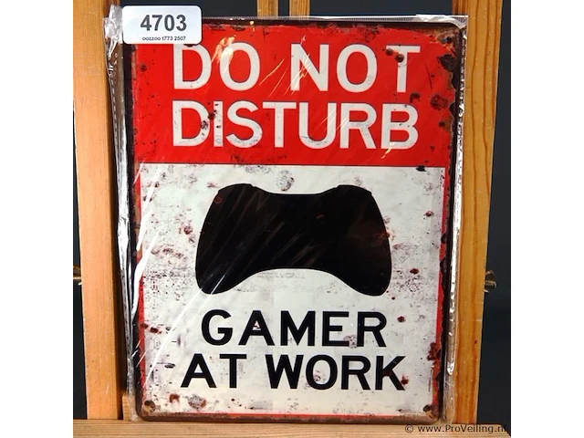 Metalen bord do not disturb - afbeelding 1 van  1