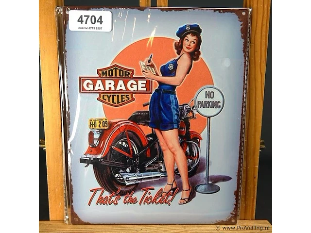 Metalen bord garage - afbeelding 1 van  1