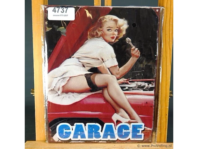 Metalen bord garage - afbeelding 1 van  1