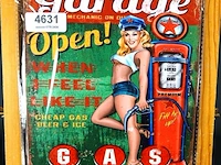 Metalen bord garage - afbeelding 1 van  1