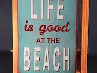 Metalen bord life is good - afbeelding 1 van  5