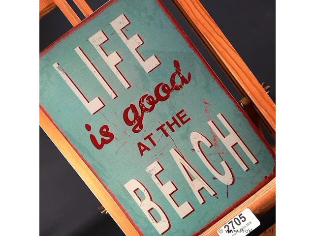 Metalen bord life is good - afbeelding 2 van  5