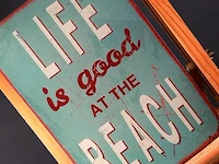 Metalen bord life is good - afbeelding 2 van  5