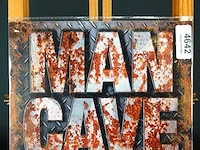 Metalen bord man cave - afbeelding 1 van  1