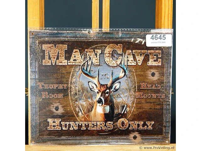Metalen bord man cave - afbeelding 1 van  1