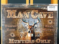 Metalen bord man cave - afbeelding 1 van  1