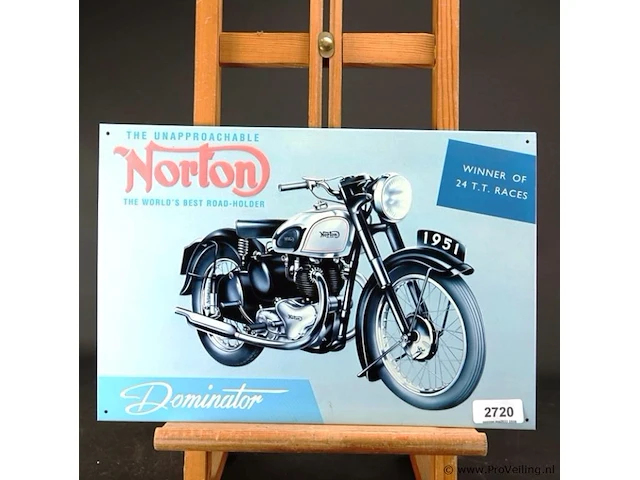 Metalen bord norton - afbeelding 1 van  5