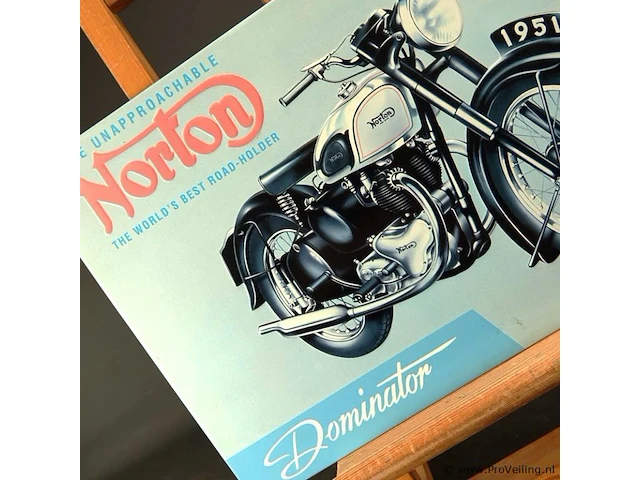 Metalen bord norton - afbeelding 3 van  5