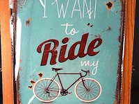 Metalen bord ride - afbeelding 1 van  1