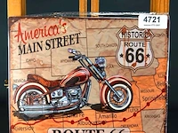Metalen bord route 66 - afbeelding 1 van  1