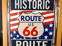 Metalen bord route 66 - afbeelding 1 van  1