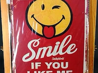 Metalen bord smile - afbeelding 1 van  5