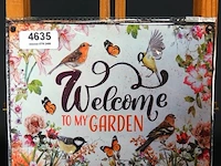 Metalen bord welcome - afbeelding 1 van  1