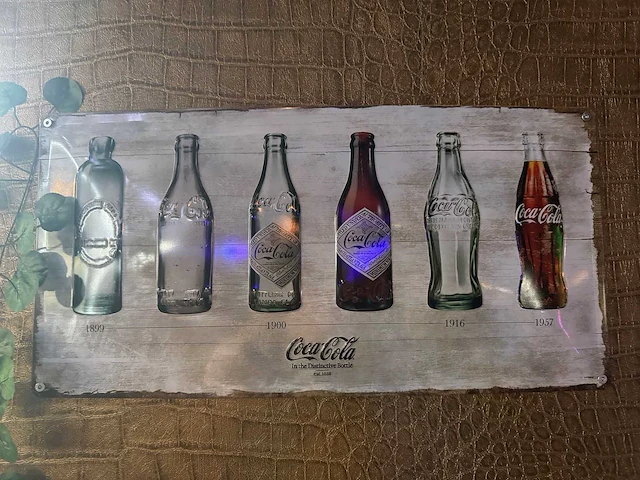 Metalen coca cola bord - afbeelding 1 van  1
