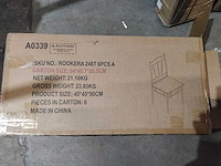 Metalen eetkamerstoel (6x) - afbeelding 1 van  4