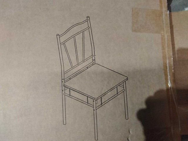 Metalen eetkamerstoel (6x) - afbeelding 2 van  4