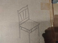 Metalen eetkamerstoel (6x) - afbeelding 2 van  4