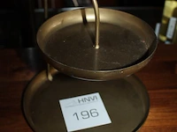 Metalen etagère. hoogte 23 cm. - afbeelding 2 van  2