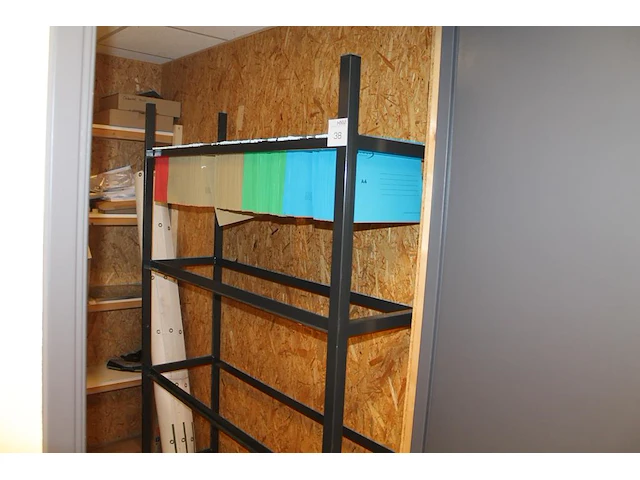 Metalen hangmappenstelling 130 x 41 x 201 cm. - afbeelding 1 van  3