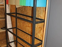 Metalen hangmappenstelling 130 x 41 x 201 cm. - afbeelding 2 van  3