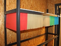 Metalen hangmappenstelling 130 x 41 x 201 cm. - afbeelding 3 van  3
