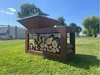 Metalen houtgestookte bbq - afbeelding 9 van  14