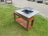 Metalen houtgestookte bbq - afbeelding 13 van  14