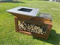 Metalen houtgestookte bbq - afbeelding 11 van  14