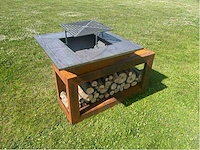 Metalen houtgestookte bbq - afbeelding 7 van  14