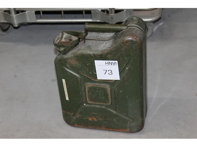 Metalen jerrycan 10 liter. - afbeelding 1 van  1
