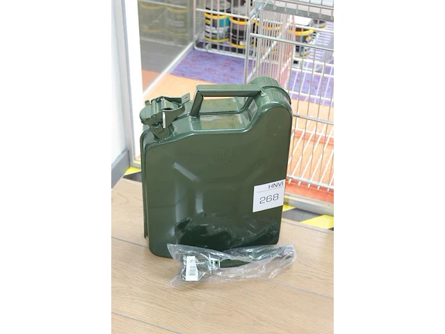 Metalen jerrycan met schenktuit 10l - afbeelding 2 van  2
