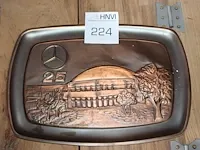 Metalen jubileumbord. afmeting 36 x 24 cm. - afbeelding 1 van  1
