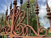 Metalen kasteel tuinpoort - afbeelding 2 van  11