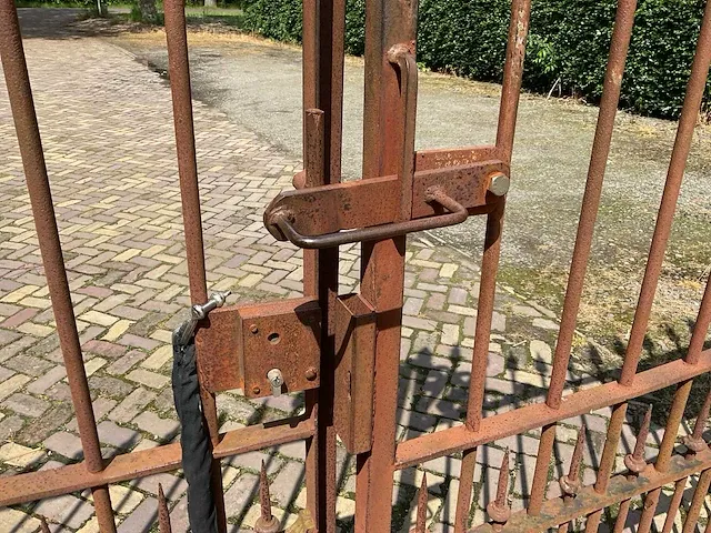 Metalen kasteel tuinpoort - afbeelding 8 van  11