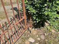 Metalen kasteel tuinpoort - afbeelding 9 van  11