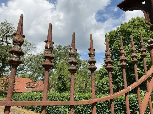 Metalen kasteel tuinpoort - afbeelding 11 van  11