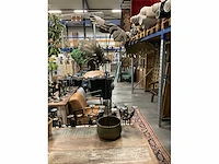Metalen kunstplant met pot - afbeelding 2 van  4