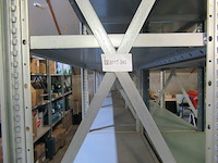 Metalen legbordstelling dexion, breedvakstelling, chroom - afbeelding 8 van  9