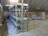 Metalen legbordstelling dexion, breedvakstelling, chroom - afbeelding 9 van  9