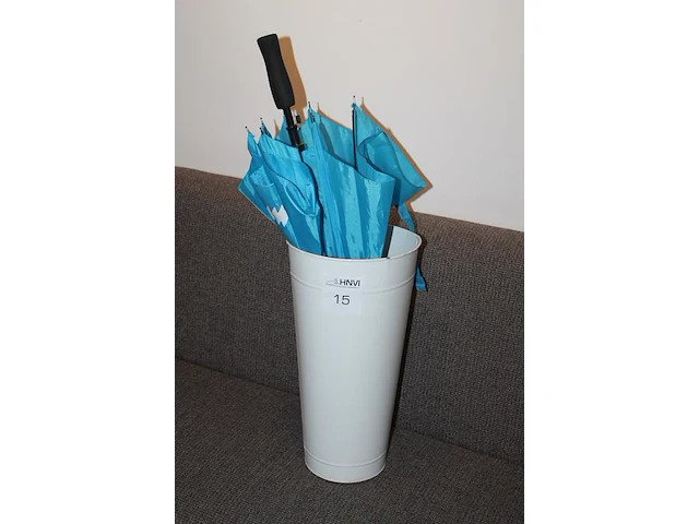 Metalen paraplubak hoogte 52 cm. - afbeelding 2 van  2